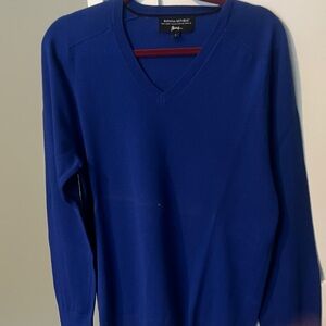 Banana Republic Men's V-Neck Sweater in Rich Blue